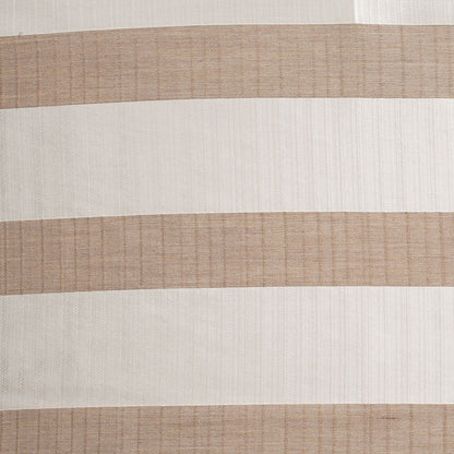 Turkish Striped Pearl/Beige Polyester Woven