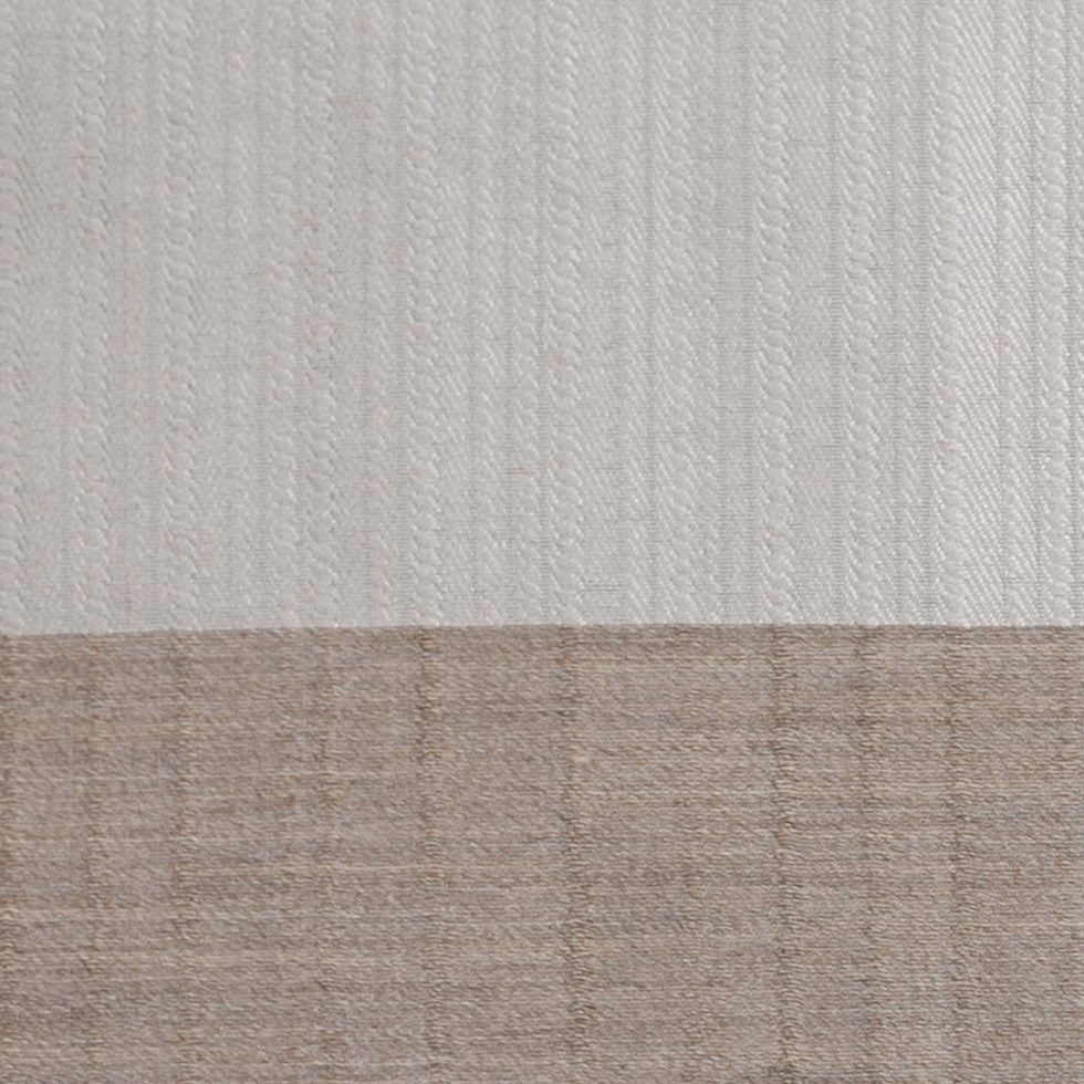 Striped Silver Polyester Woven Detail