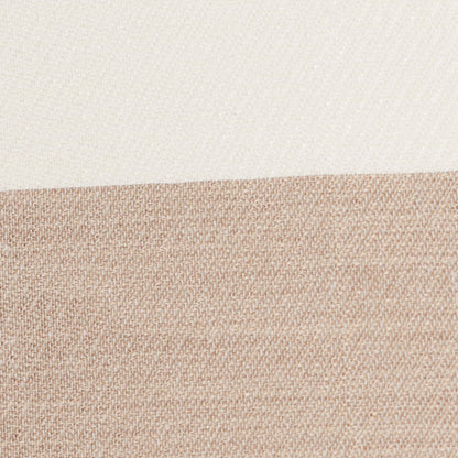 Beige/Brown Striped Polyester Woven Detail