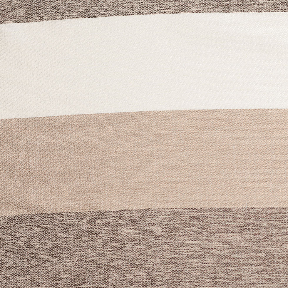 Beige/Brown Striped Polyester Woven