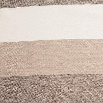 Beige/Brown Striped Polyester Woven