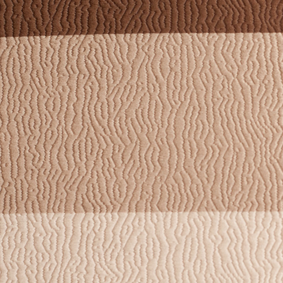 Turkish Brown Striped Polyester Brocade - Detail