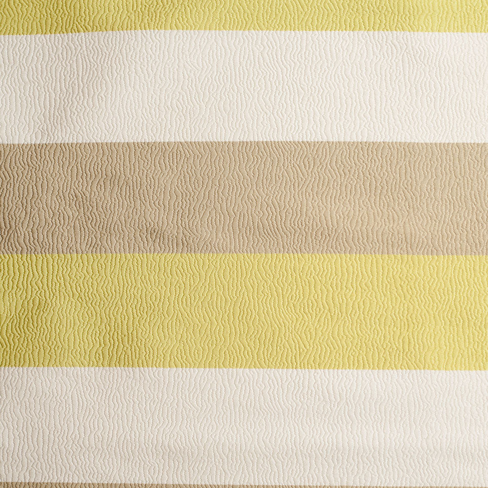 Lime Striped Polyester Brocade