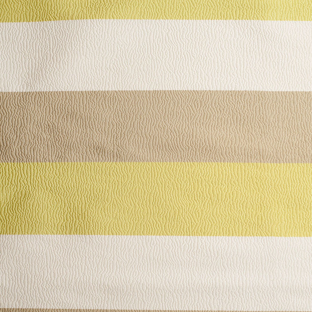 Lime Striped Polyester Brocade