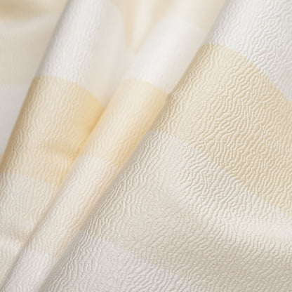 Turkish Snow Striped Polyester Brocade - Folded