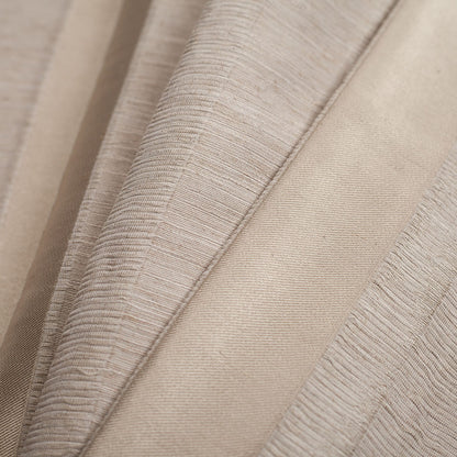 Turkish Gold/Linen Stiped Polyester Woven - Folded