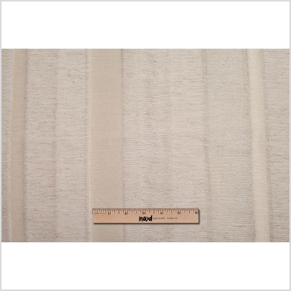 Turkish Gold/Linen Stiped Polyester Woven - Full