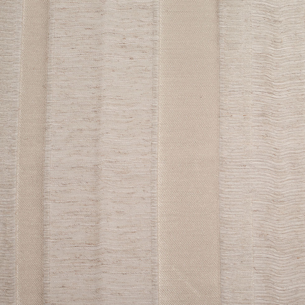Turkish Gold/Linen Stiped Polyester Woven
