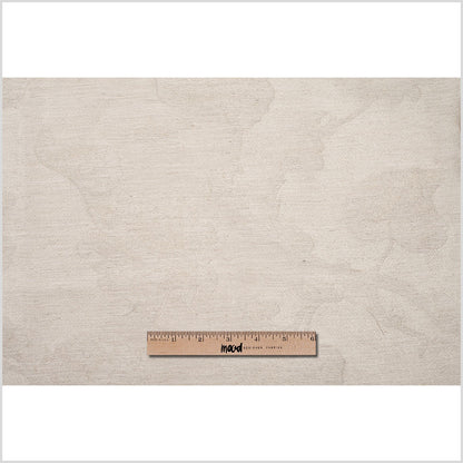 Metallic Gold/Linen Floral Polyester Brocade Full