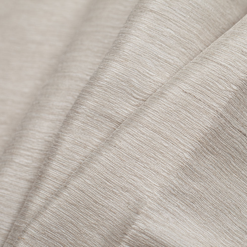 Turkish Metallic Silver Striated Polyester Woven - Folded