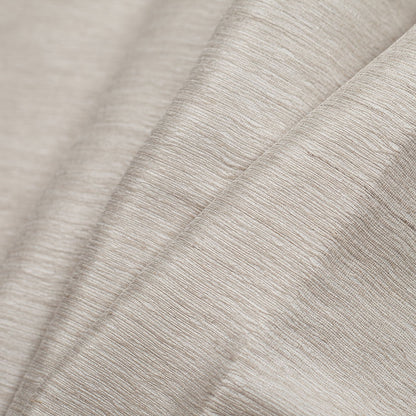 Turkish Metallic Silver Striated Polyester Woven - Folded