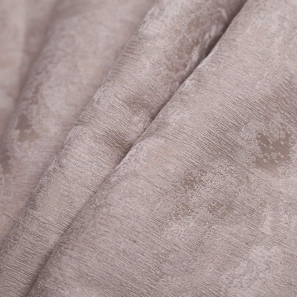 Metallic Gold/Linen Damask Polyester Woven Folded