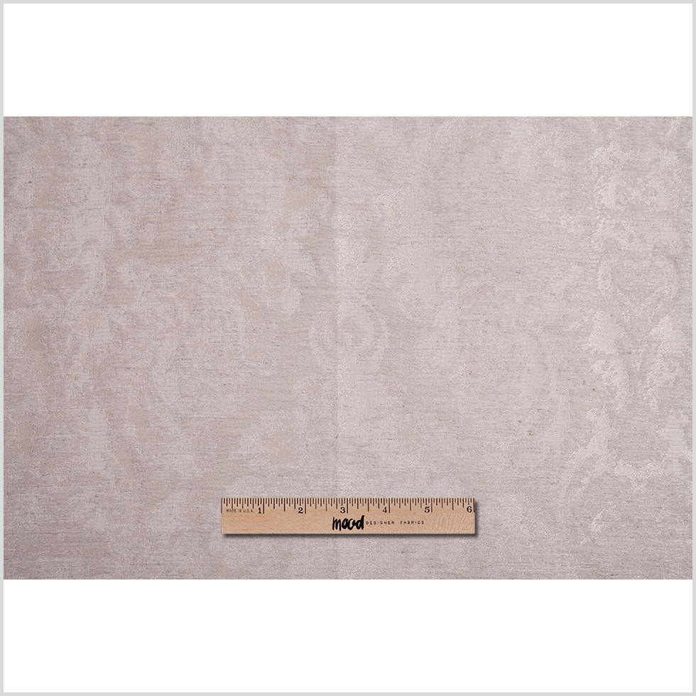 Metallic Gold/Linen Damask Polyester Woven Full