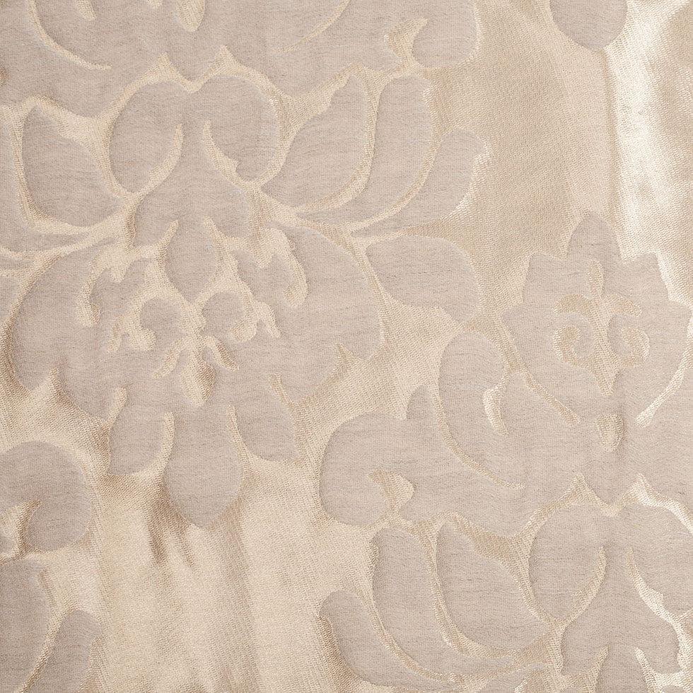 Turkish Metallic Gold/Beige Damask Polyester Brocade