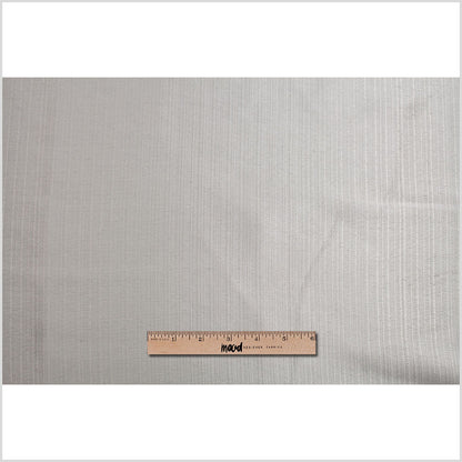 Turkish Striped Silver Polyester Satin - Full