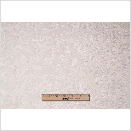 Ivory Floral Polyester Jacquard Full