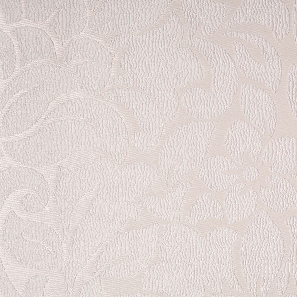 Ivory Floral Polyester Jacquard