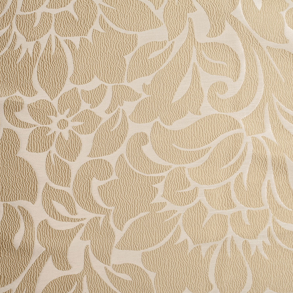 Turkish Victorian Gold Floral Polyester Jacquard