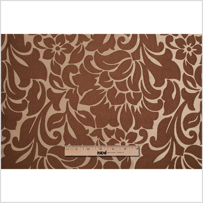 Turkish Cream Floral Polyester Jacquard - Full