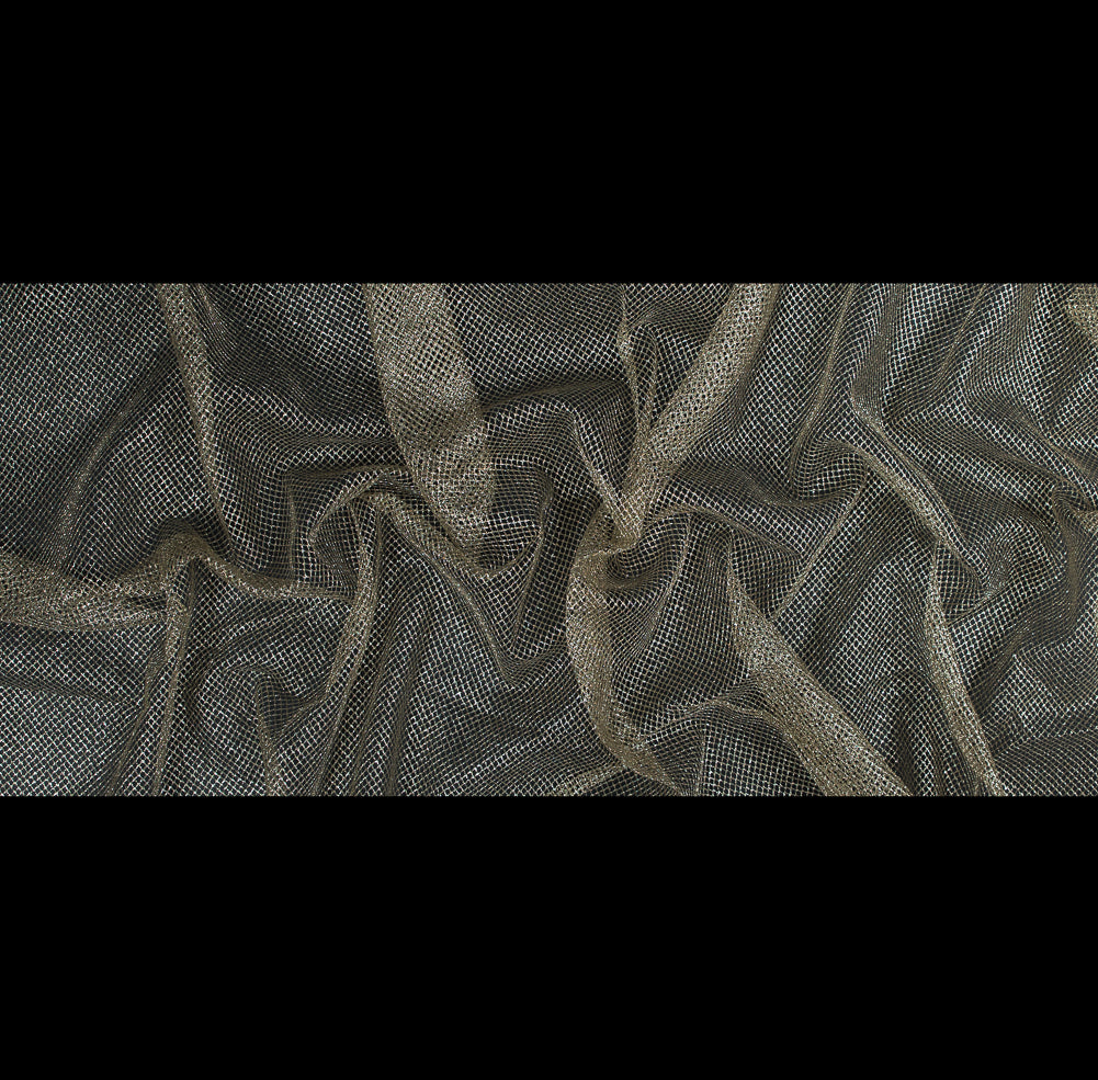 Metallic Gold Diamond Netting - Full