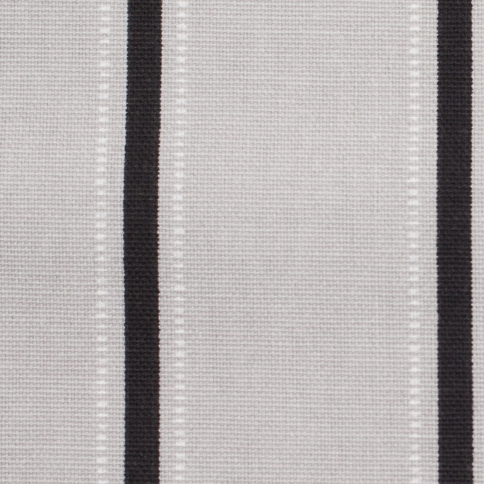 Slate Striped Cotton Canvas Detail