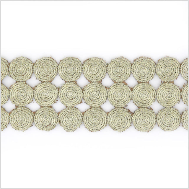 2 Metallic Gold Swirl Trim