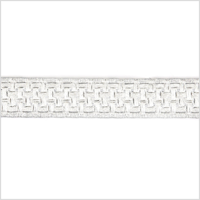 0.75 Metallic Silver Woven Trim