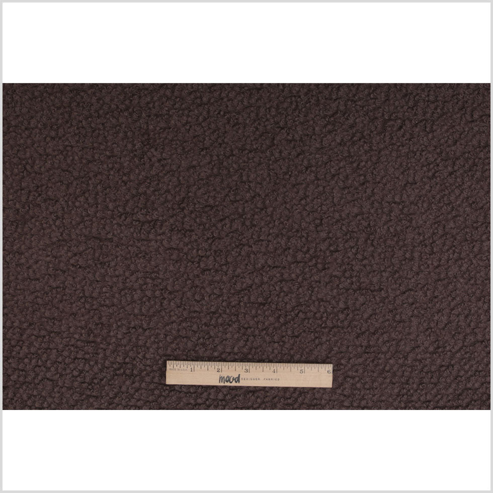 Taupe Wool and Polyester Boucle - Folded