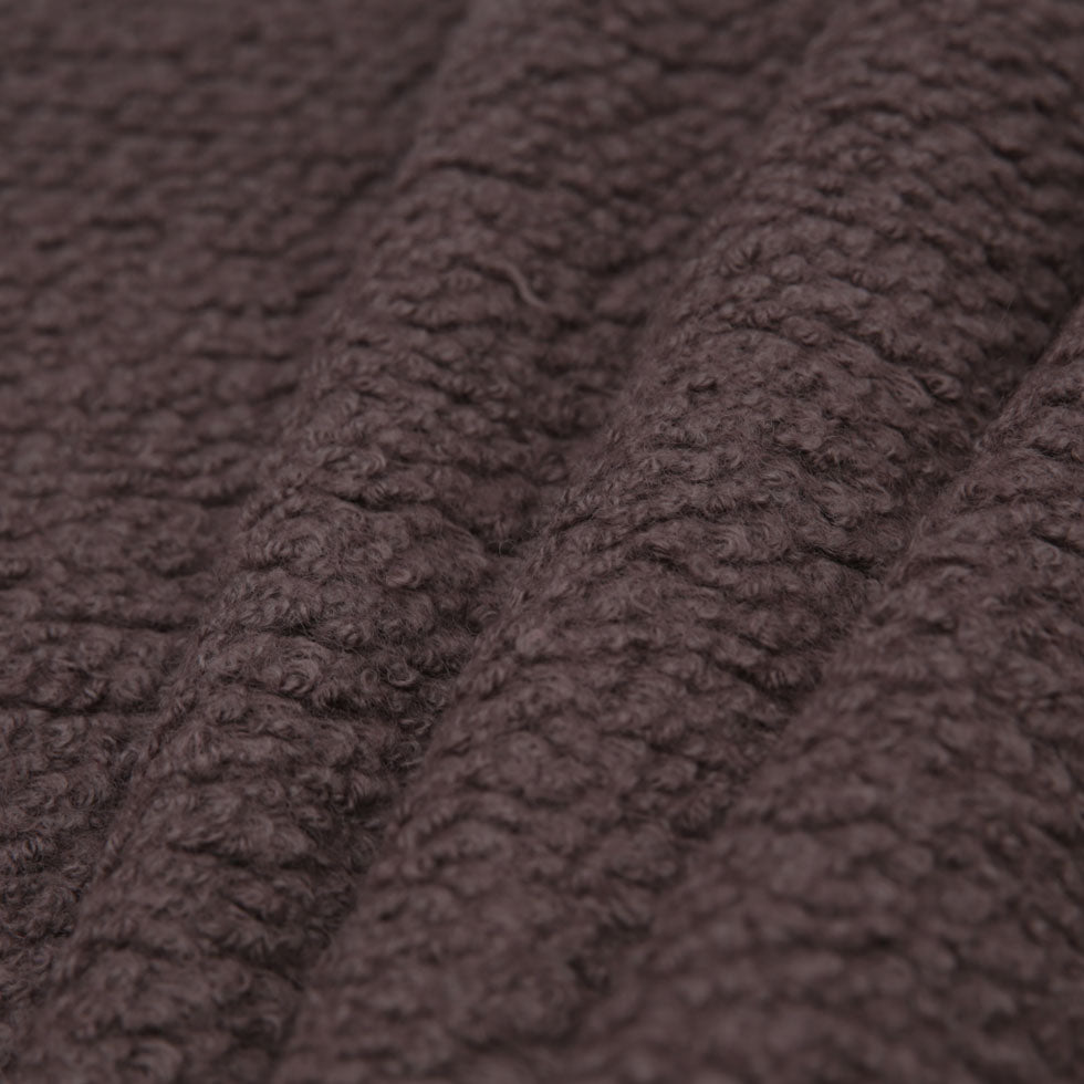 Taupe Wool and Polyester Boucle - Detail