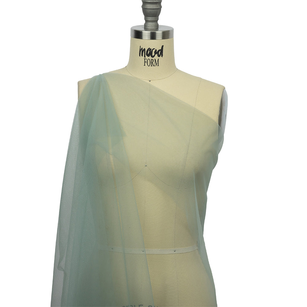 Leonardo Dusty Jade Soft Nylon Tulle - Detail