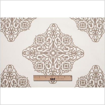 Taupe Light-Weight Printed Cotton Woven - Full