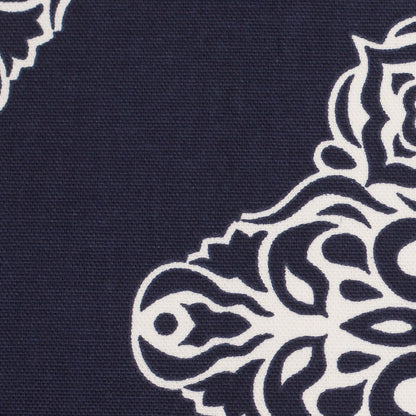 Midnight Blue Light-Weight Printed Cotton Woven - Detail