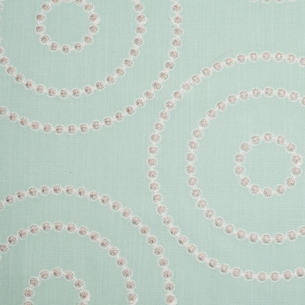 Opal Embroidered Circles Polyester Woven