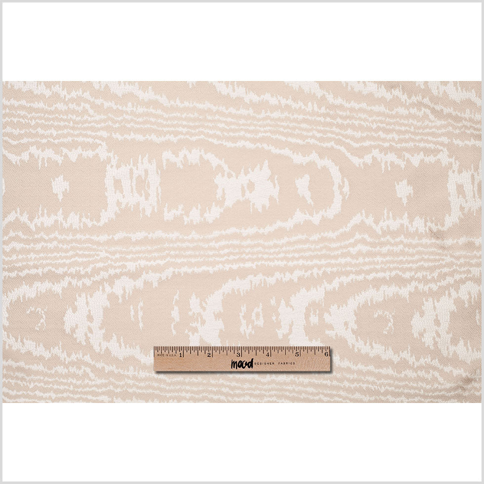 Taupe Moire-Like Polyester Woven Full