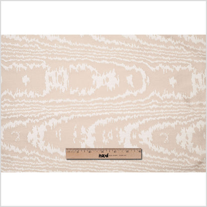 Taupe Moire-Like Polyester Woven Full