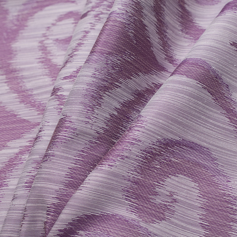 Turkish Lilac Damask Polyester Woven - Folded