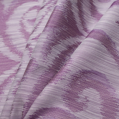 Turkish Lilac Damask Polyester Woven - Folded