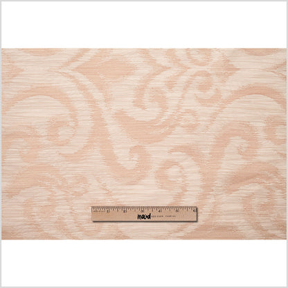 Beige Damask Polyester Woven Full