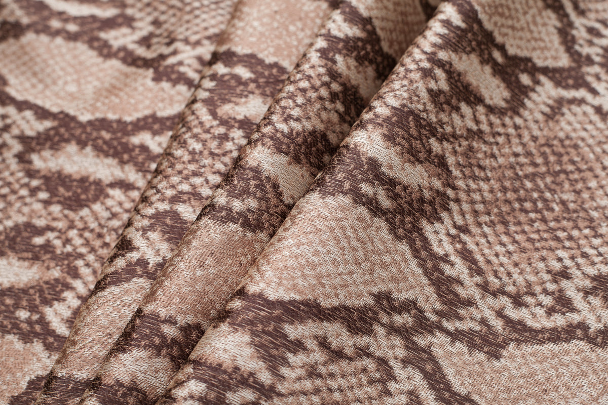 Snake Python Printed Polyester Woven Folded