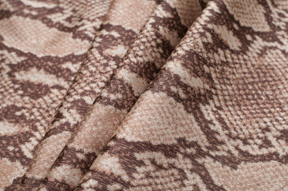 Snake Python Printed Polyester Woven Folded