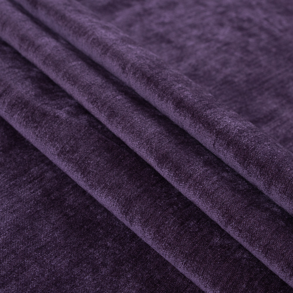 Violet Upholstery Chenille Folded