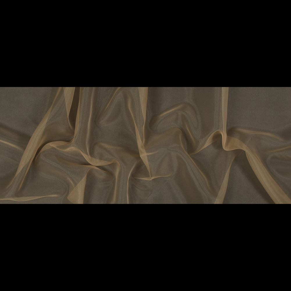 Antique Gold 2-Ply Polyester Organza - Folded