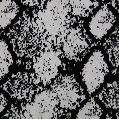 Jet Black Python Polyester-Rayon Velvet - Detail
