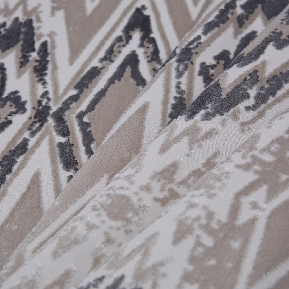 Pearl Laser Cut Geometric Velvet Folded