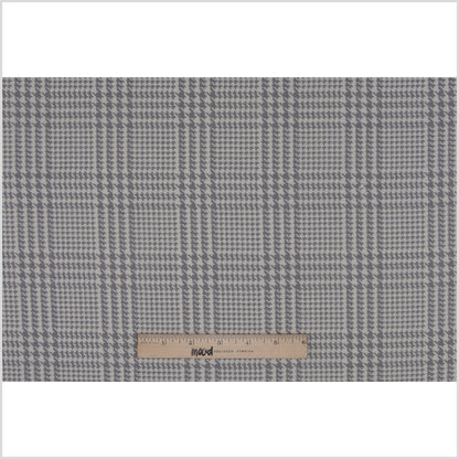 Spanish Heather Gray Houndstooth Poly-Cotton Woven - Full