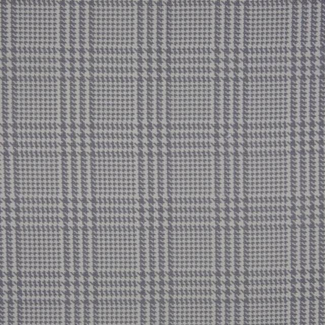Spanish Heather Gray Houndstooth Poly-Cotton Woven