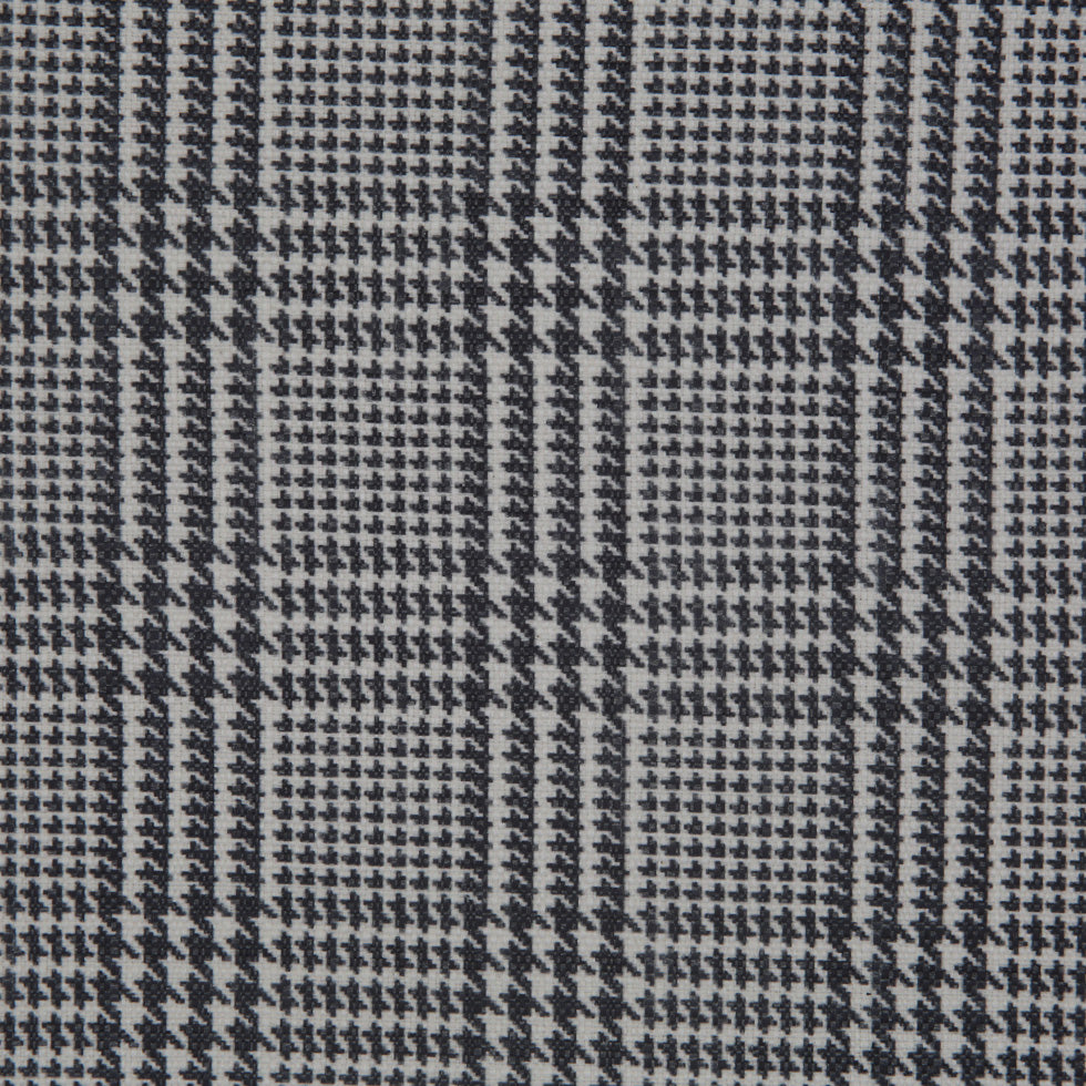 Spanish Charcoal Houndstooth Poly-Cotton Woven - Full