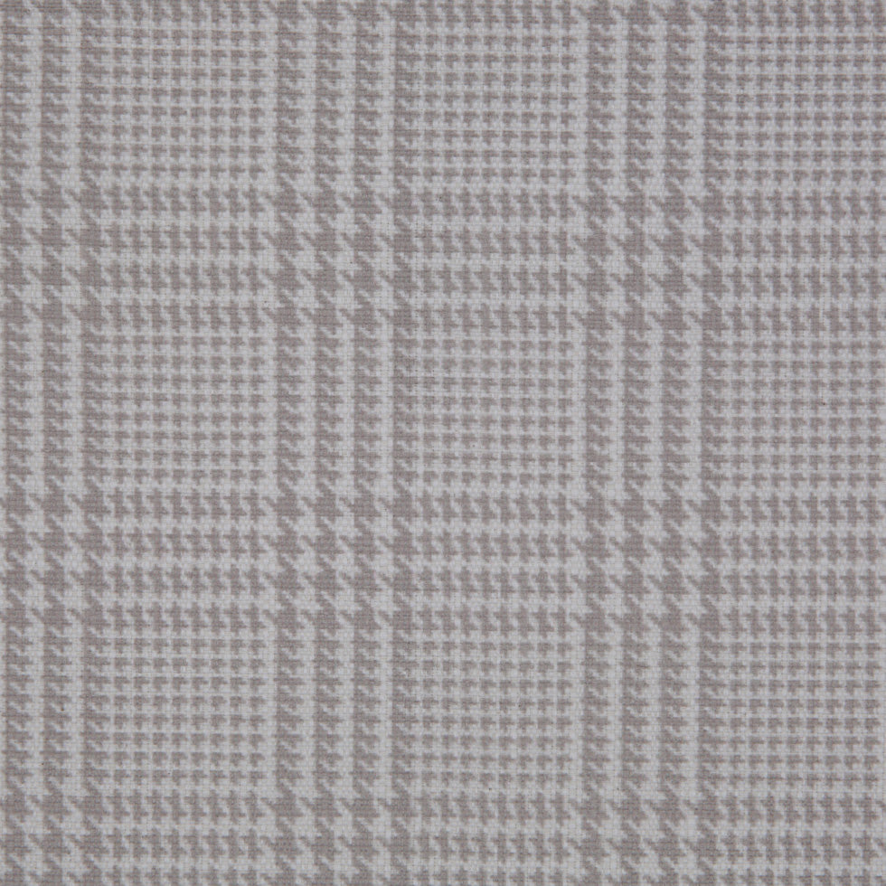 Spanish Beige Houndstooth Poly-Cotton Woven Detail
