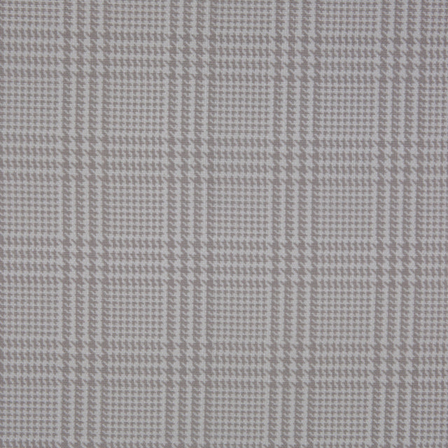 Spanish Beige Houndstooth Poly-Cotton Woven