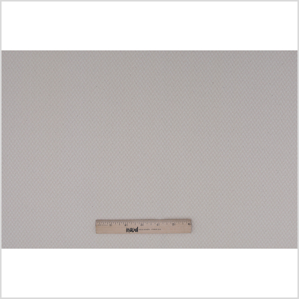 Spanish Natural Raised Checks Polyester Blended Woven - Full